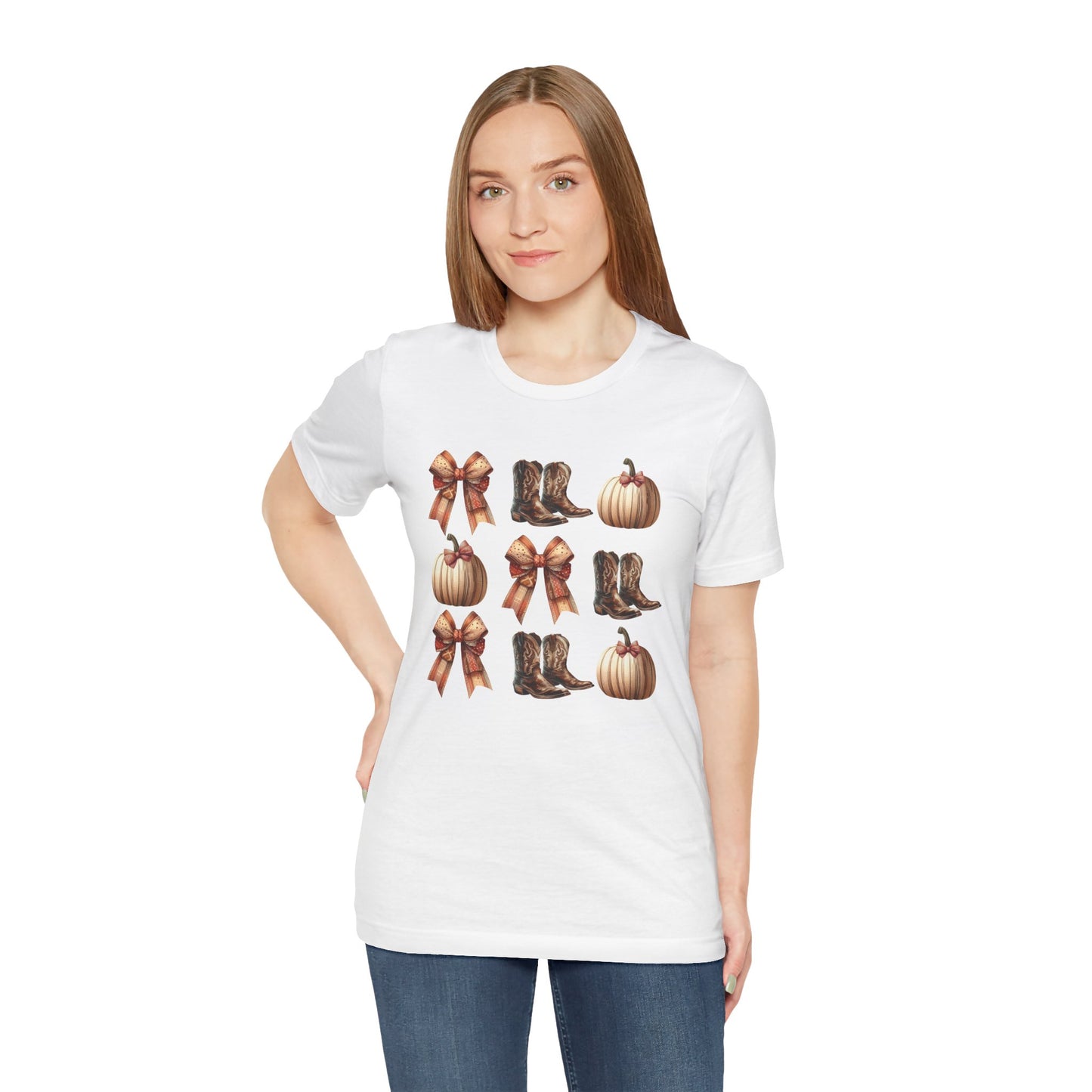 Pumpkins and Boots T-Shirts.
