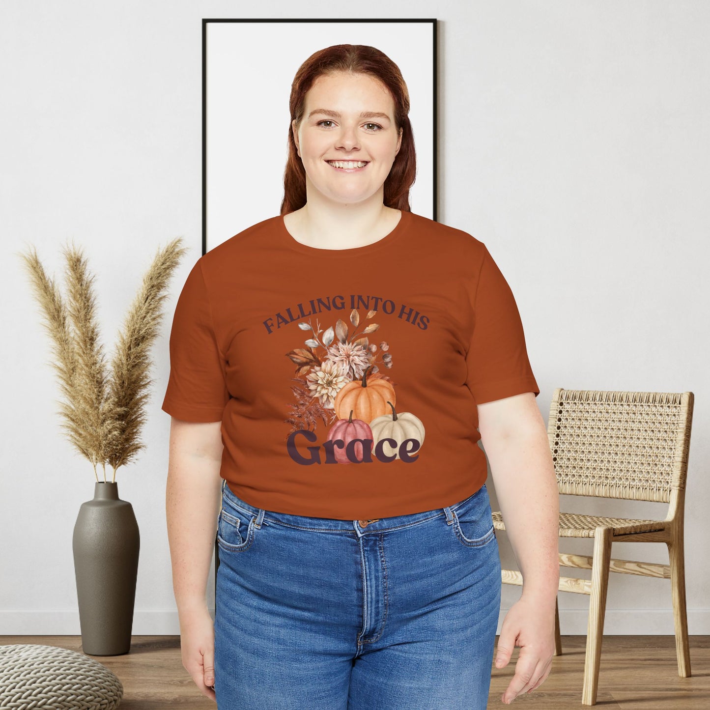 Falling into His Grace Women T-Shirt.