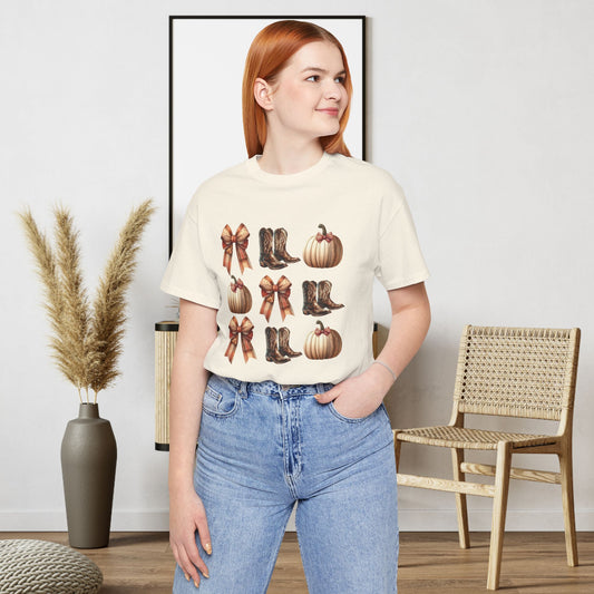 Pumpkins and Boots T-Shirts.