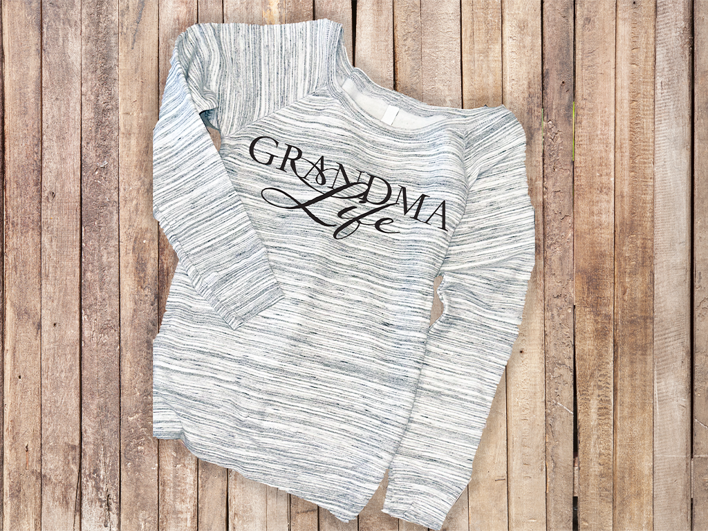 Grandma Life Wide-Neck Sweatshirt